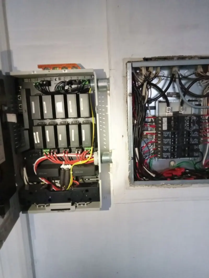 Electrical panel upgrade completed for Indoor Lighting Installation in Evergreen